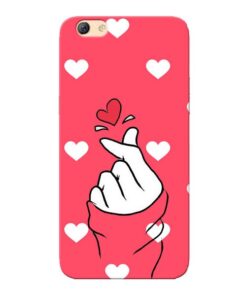 Little Heart Oppo F3 Mobile Cover
