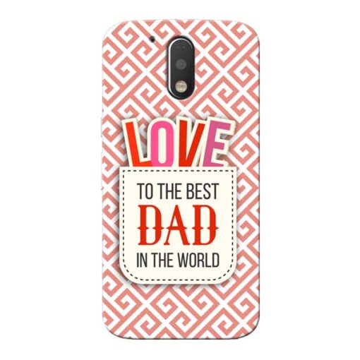 Love Dad Moto G4 Mobile Cover