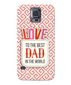Love Dad Samsung Galaxy S5 Mobile Cover