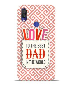 Love Dad Xiaomi Redmi Note 7 Mobile Cover