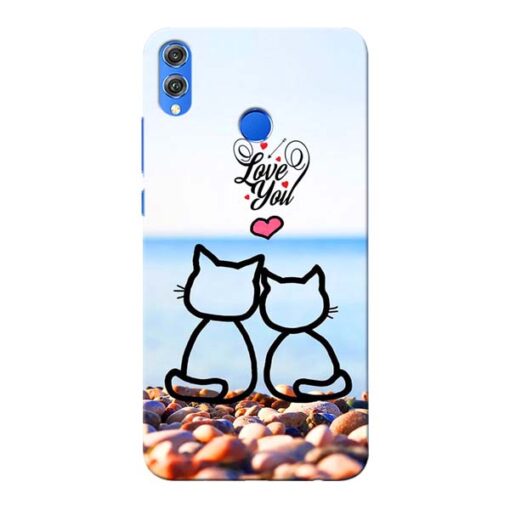 Love You Honor 8X Mobile Cover