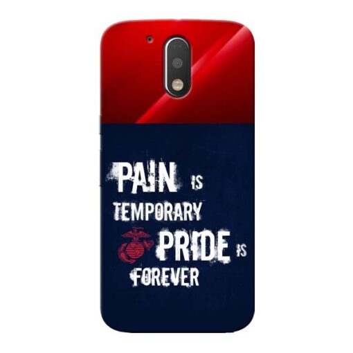 Pain Is Moto G4 Plus Mobile Cover