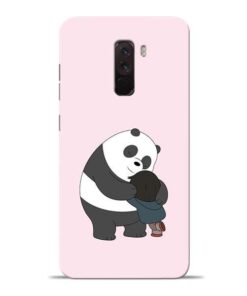Panda Close Hug Poco F1 Mobile Cover