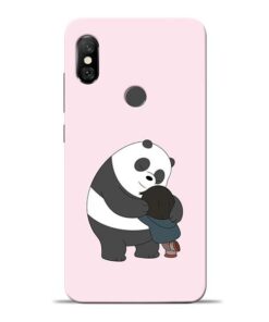 Panda Close Hug Redmi Note 6 Pro Mobile Cover