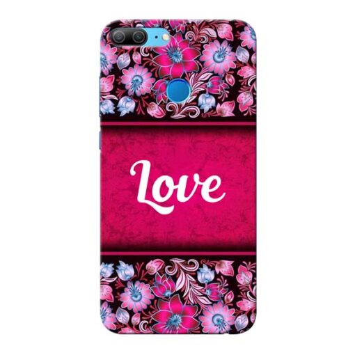 Red Love Honor 9 Lite Mobile Cover