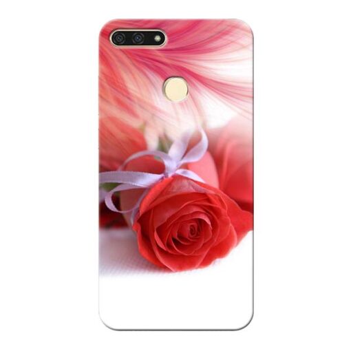 Red Rose Honor 7A Mobile Cover