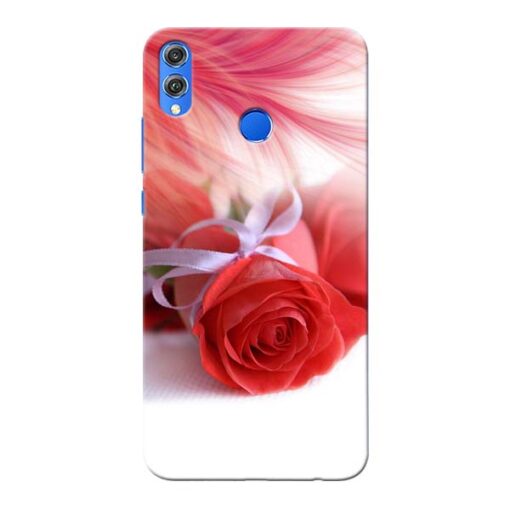 Red Rose Honor 8X Mobile Cover