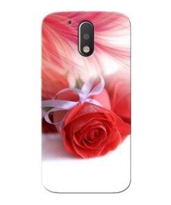 Red Rose Moto G4 Plus Mobile Cover