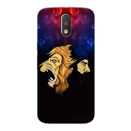Singh Lion Moto G4 Plus Mobile Cover