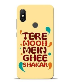 Tere Muh Mein Ghee Redmi Note 6 Pro Mobile Cover