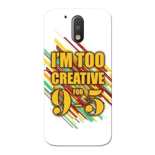 Too Creative Moto G4 Plus Mobile Cover