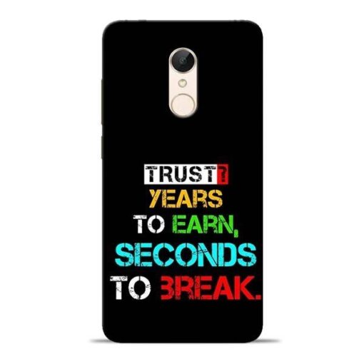 Trust Years To Earn Redmi 5 Mobile Cover