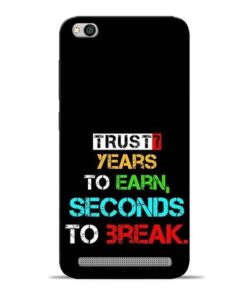 Trust Years To Earn Redmi 5A Mobile Cover