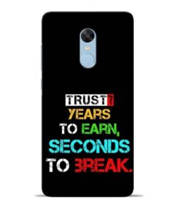 Trust Years To Earn Redmi Note 4 Mobile Cover
