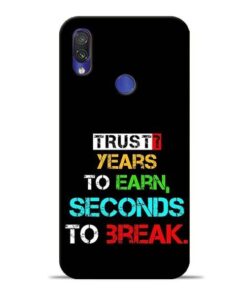 Trust Years To Earn Redmi Note 7 Mobile Cover