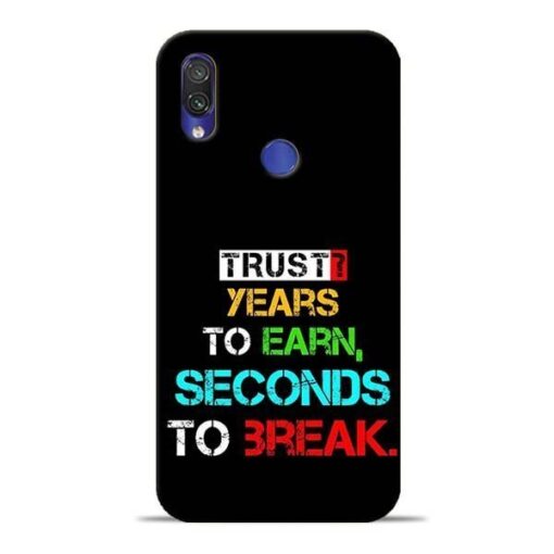Trust Years To Earn Redmi Note 7 Pro Mobile Cover