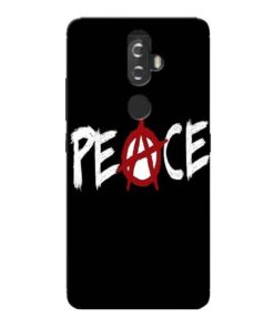White Peace Lenovo K8 Plus Mobile Cover