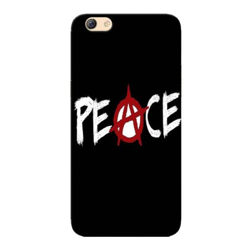 White Peace Oppo F3 Mobile Cover
