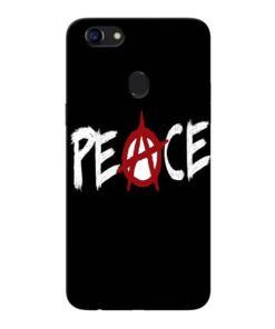 White Peace Oppo F5 Mobile Cover