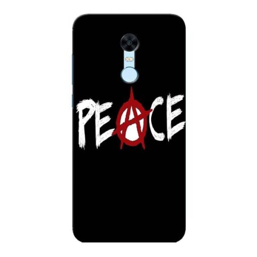 White Peace Xiaomi Redmi Note 5 Mobile Cover