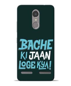 Bache Ki Jaan Louge Lenovo K6 Power Mobile Cover