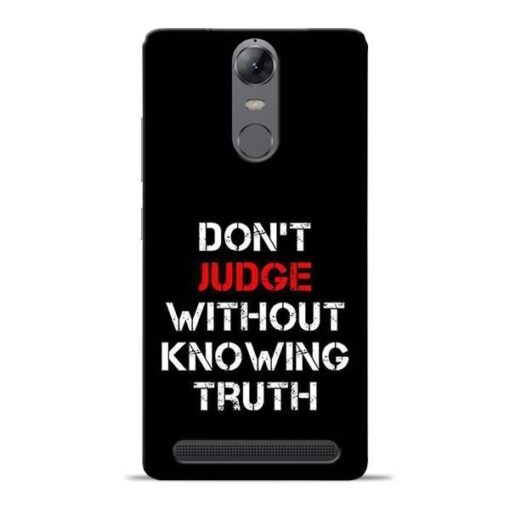 DonT Judge Lenovo Vibe K5 Note Mobile Cover