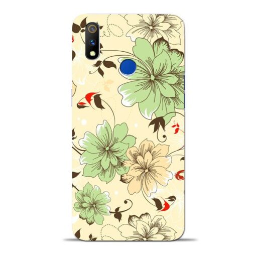 Floral Design Oppo Realme 3 Pro Mobile Cover