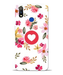 Floral Heart Oppo Realme 3 Pro Mobile Cover