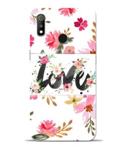 Flower Love Oppo Realme 3 Mobile Cover