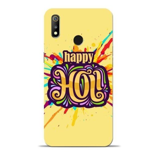 Happy Holi Oppo Realme 3 Mobile Cover