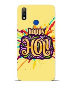 Happy Holi Oppo Realme 3 Pro Mobile Cover