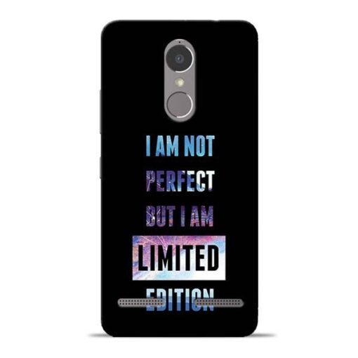I Am Not Perfect Lenovo K6 Power Mobile Cover