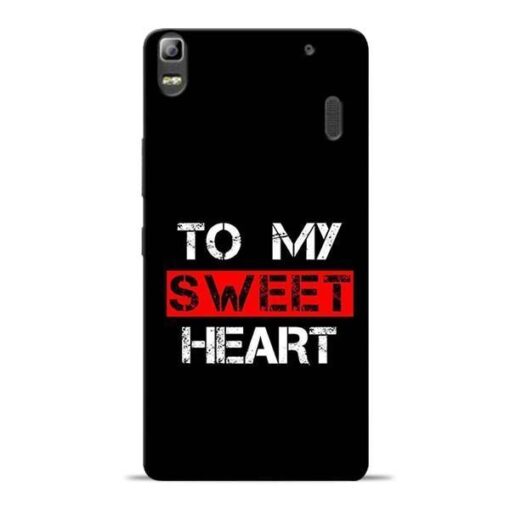To My Sweet Heart Lenovo K3 Note Mobile Cover