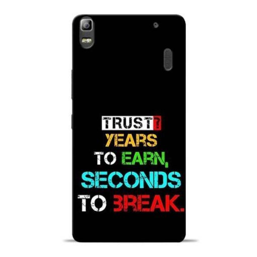 Trust Years To Earn Lenovo K3 Note Mobile Cover
