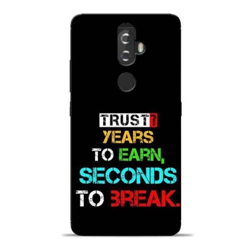 Trust Years To Earn Lenovo K8 Plus Mobile Cover