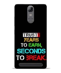 Trust Years To Earn Lenovo Vibe K5 Note Mobile Cover
