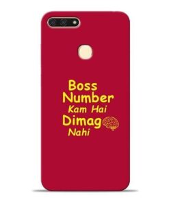 Boss Number Honor 7A Mobile Cover