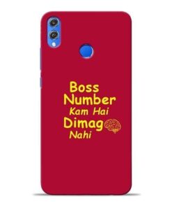 Boss Number Honor 8X Mobile Cover