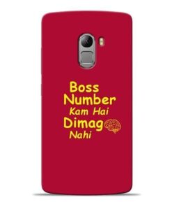 Boss Number Lenovo K4 Note Mobile Cover