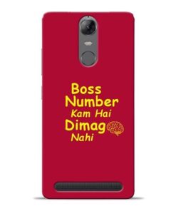 Boss Number Lenovo K5 Note Mobile Cover
