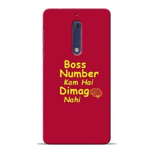 Boss Number Nokia 5 Mobile Cover