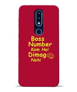 Boss Number Nokia 6.1 Plus Mobile Cover