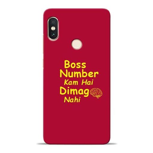 Boss Number Xiaomi Redmi Note 5 Pro Mobile Cover