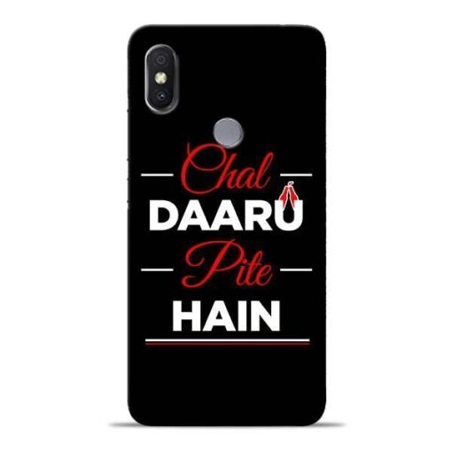 Chal Daru Pite H Xiaomi Redmi Y2 Mobile Cover