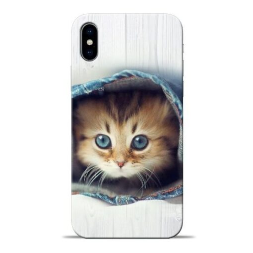 Cute Cat Apple iPhone X Mobile Cover