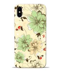 Floral Design Apple iPhone X Mobile Cover