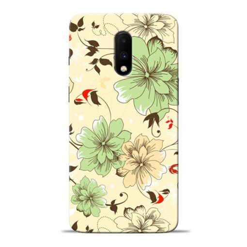 Floral Design Oneplus 7 Mobile Cover