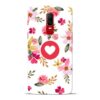 Floral Heart Oneplus 6 Mobile Cover
