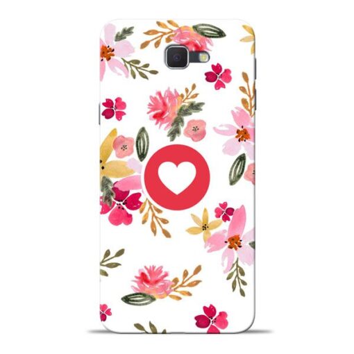 Floral Heart Samsung J7 Prime Mobile Cover