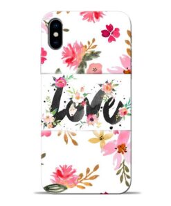 Flower Love Apple iPhone X Mobile Cover
